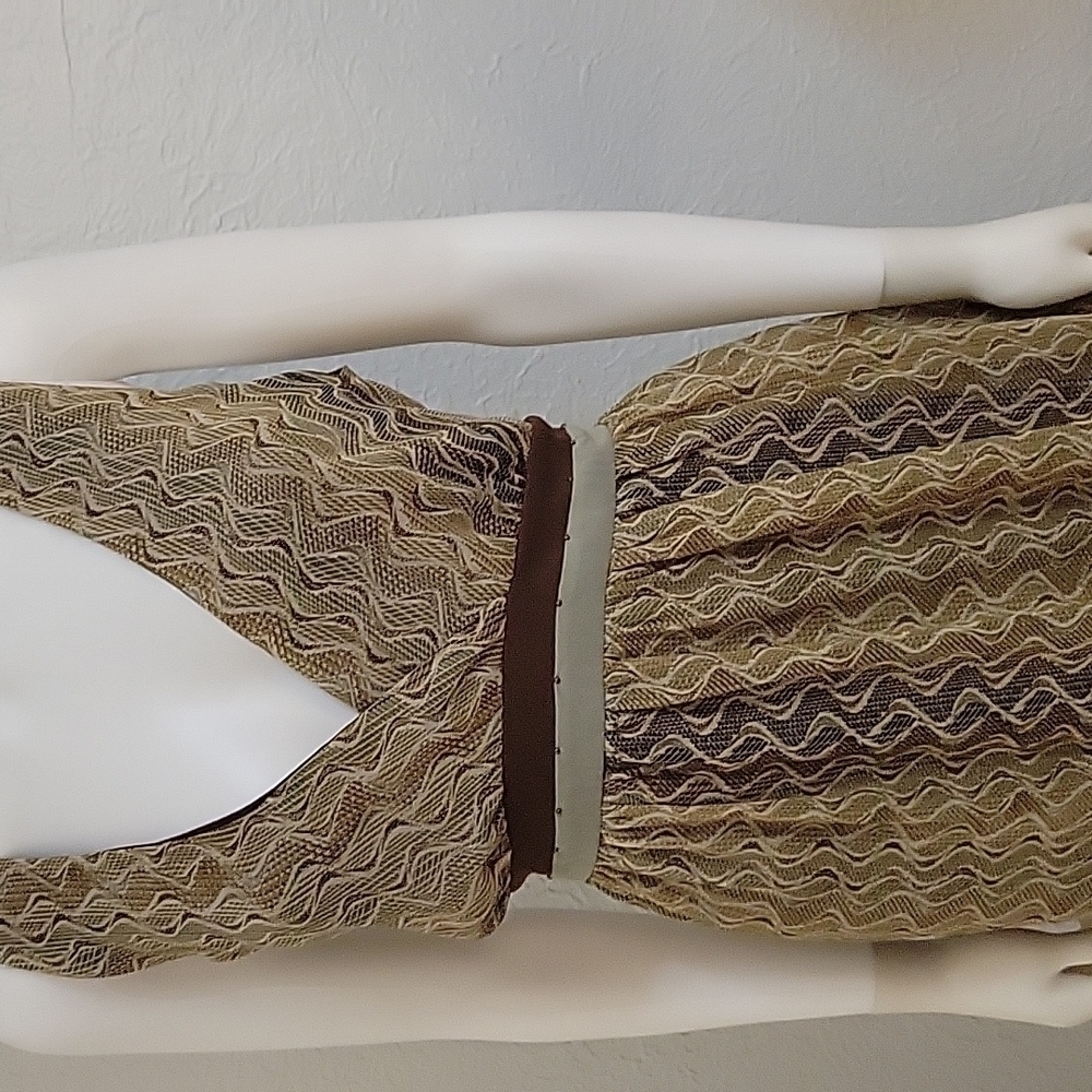 Jonathan Martin Snakeskin Python Chiffon Tie Back… - image 6